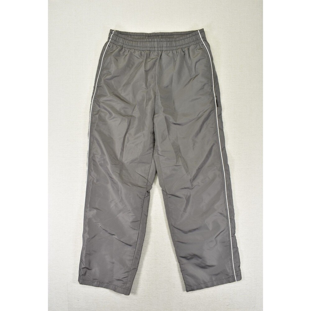 Vintage Old Navy Track Pants Mens Gray Nylon Lined Windbreaker 90s Y2K Medium